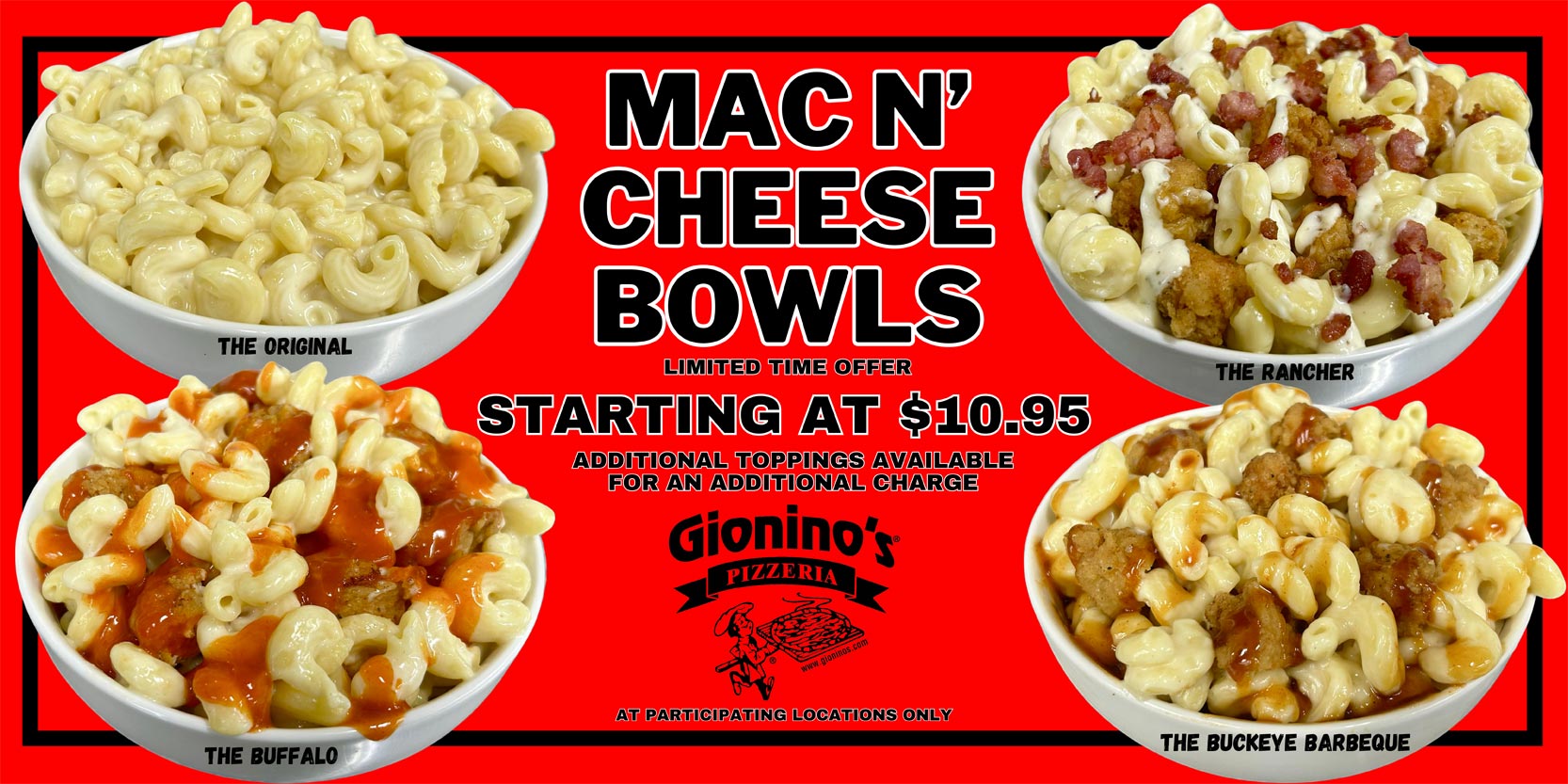 Gionino's Pizzeria Award Winning Pizza