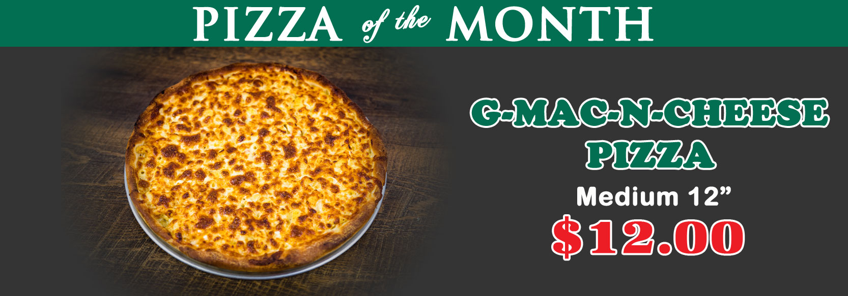 Gionino's Pizzeria Award Winning Pizza