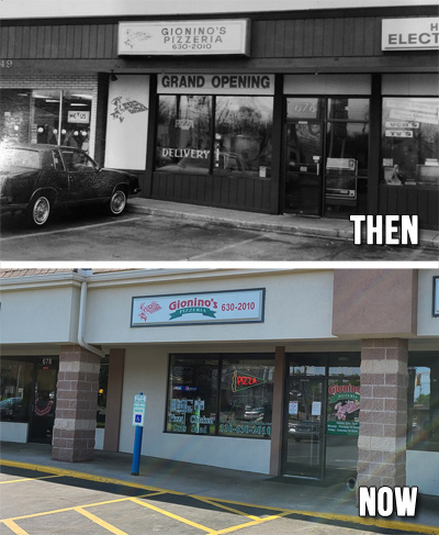 Gionino's Plaza - 30 Years Ago and Today'